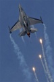 Belgian Air Force F-16 with flares